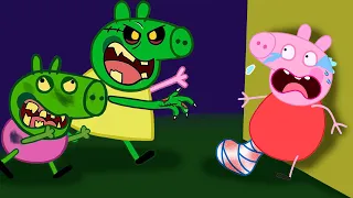 PEPPA PIG AND FRIENDS TURNED INTO A ZOMBIE | PEPPA PIG APOCALYPSE ANIMATION
