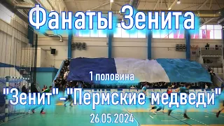 Фанаты Зенита (1 половина) "Зенит"-"Пермские медведи" 26.05.2024
