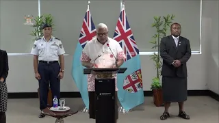 Fijian Prime Minister delivers statement on COVID-19