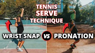 Perfecting Your Serve Technique - Snap The Wrist vs Pronation