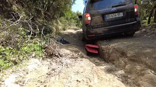 LE SUBARU FORESTER BLOQUE DANS UNE ORNIERE ! MY SUBARU TRAPPED !