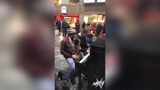 Improvisation at the train station in Nantes with Natty Rico