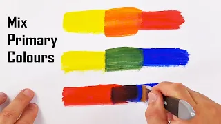 Mixing Primary Colours To Make Secondary Colours And Complementary Colors