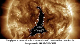 Gigantic 'hole' in the sun wider than 60 Earths is spewing superfast solar wind right at us