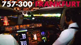 Piloting the BOEING 757-300 into Frankfurt
