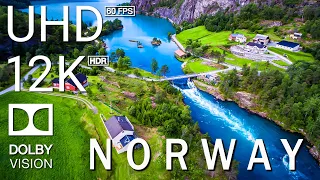 NORWAY - 12K Scenic Relaxation Film With Inspiring Cinematic Music - 12K (60fps) Video Ultra HD