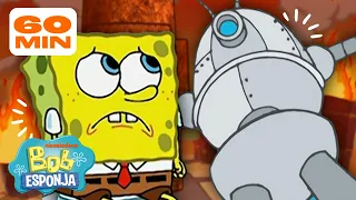 Bob Esponja | Todos los robots en Bob Esponja 🤖 | Compilación de 60 minutos | Bob Esponja en Español