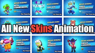 Brawl Stars Season 16 All New Skins Unlock Animation 🔥 #candyland #brawlstars