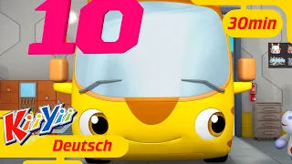 Zählen wir die Busse!! | Kii Yii | Kinderlieder und Cartoons