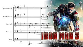 Sheet music | Iron Man 3 Theme | Brass Quintet (Partitura Quinteto de Bronces) PDF