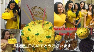 A double birthday celebration 🍾🎂 of my co-worker#fulltummy@corzvlogjapan1125