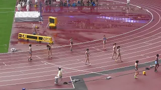 女子１部２００m予選４組　関東インカレ2022
