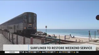 Surfliner set to continue weekend service after months-long closure for track repairs