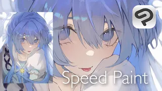 【Speed Paint】星街すいせいの厚塗りイラストメイキング【ホロライブ】