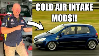 Cold Air Intake Mods for our Nugget Track Cars - Getz + Mirage