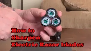 Quickly Sharpen Electric  Razor Blades  . Don’t buy replacement blades