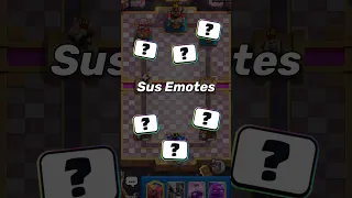 6 sus emotes in clash royale