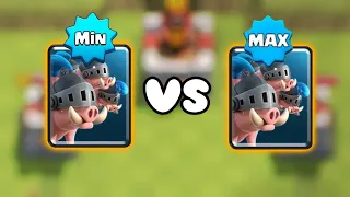 3 Level Royal Hogs vs 14 Level Royal Hogs in Clash Royale