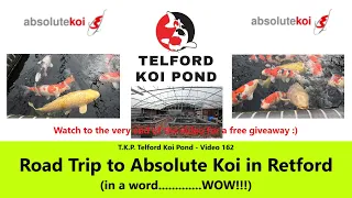 T.K.P. Telford Koi Pond - Video 162 - Road Trip to Absolute Koi & FREE Giveaway #koi #ponds #build