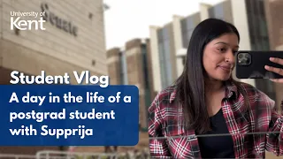 Day in the life of a Postgraduate student | Student Vlog | University of Kent