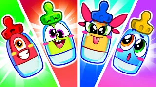 Bottle Milk Feeding Song 😍 | + More Best Kids Songs And Nursery Rhymes by Fluffy Friends