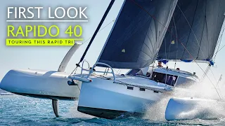 C-foils on a fast cruising carbon trimaran? This looks rapid! | Rapido 40 tour | Yachting World