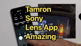 Tamron Sony lens Utility is amazing