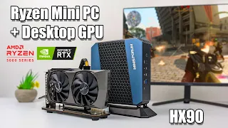 I Added A Desktop GPU To This Mini PC And Now It's A Full On Gaming PC