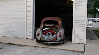 58/7105 VW Beetle/Subaru swap. First test drive!