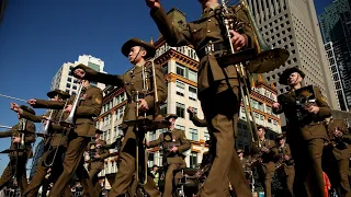 Sydney commemorates Anzac Day at the Martin Place Cenotaph