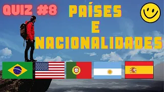 🔴 Quiz About Countries and Nationalities In English - Teste Seu Nível De Inglês #08 | Países ✅😎