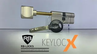 Циліндр RB-LOCKS KEYLOCX з подовженим штоком тумблера
