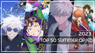 Top 50 Anime Openings/Endings | Summer Season 2023 | Group Rank