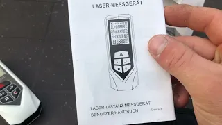 Lion Stahl Laser-Entfernungsmesser von 5cm-150m Innenbereich, Laser-Champion-Technologie "Unboxing"