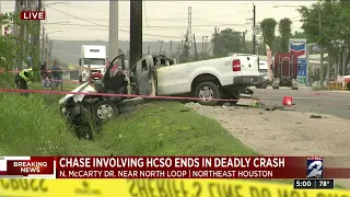 Chase involving HCSO ends in deadly crash
