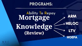 Mortgage Knowledge - (ARM, HELOC, LTV, HOEPA) Help passing the NMLS Exam