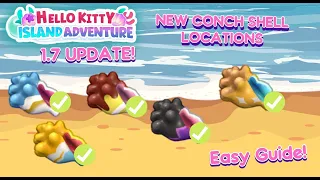 🐚😱1.7 UPDATE NEW CONCH SHELL LOCATIONS - HELLO KITTY ISLAND ADVENTURE 🐚😱