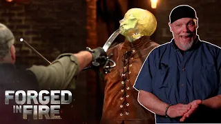 ICONIC ELIZABETHAN RAPIER (From The Three Musketeers!) | Forged in Fire (Season 1)