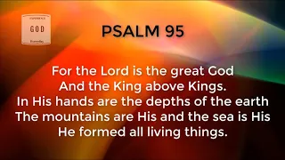 Psalm 95  - Come let us Sing - Worship  full version