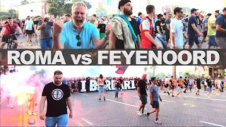 Roma vs Feyenoord - Emotions Before the Match - Europa Conference League Final in Tirana (4K HDR)