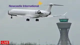 LIVE Plane Spotting at Newcastle Airport 17th April 2024