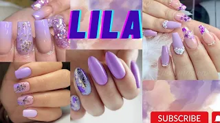 DISEÑOS de Uñas💅 LILA 2023💜 / PURPLE Manicure / LILAC Nail Art DESING🥰