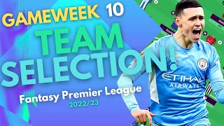 FPL GW10 WILDCARD DRAFT TEAM SELECTION! | Fantasy Premier League