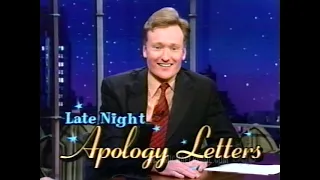 Apology Letters (7/7/1999) Late Night with Conan O'Brien