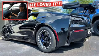 STREET TESTING My 1,200HP ZR1's New Drag Pack!!! *67 Year Old Neighbor Comes Along LOL*