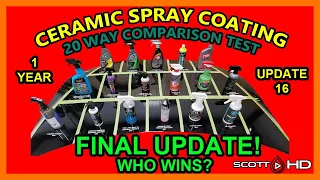 Ultimate Ceramic Spray Coating Test UPDATE 16 - 20 products compared - FINAL UPDATE (1 YEAR) WHO WON