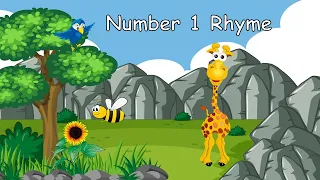 Number One Rhyme | One little flower | Learn Number One | Nursery Rhyme | The Kid Next Door