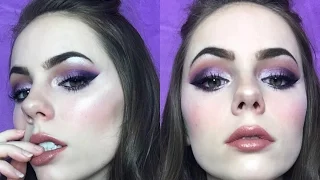 Dark Dramatic Winged Eye Makeup - Perfect For Green/Brown Eyes!