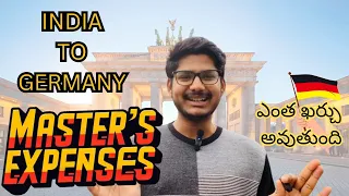 Master's Expenses I Step by Step Explained I Masters in Germany I in Telugu I from India to Germany