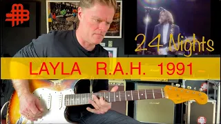 Eric Clapton - Layla - 24 Nights - Royal Albert Hall (1991) Guitar Solo Lesson